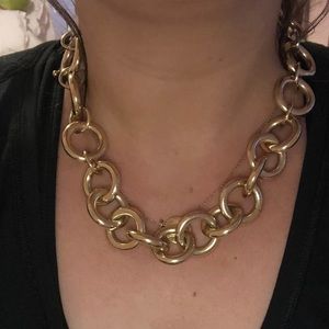 J Crew gold chunky necklace